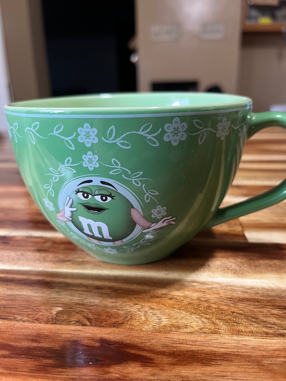 M&M's Green Character Ceramic Coffee Mug
